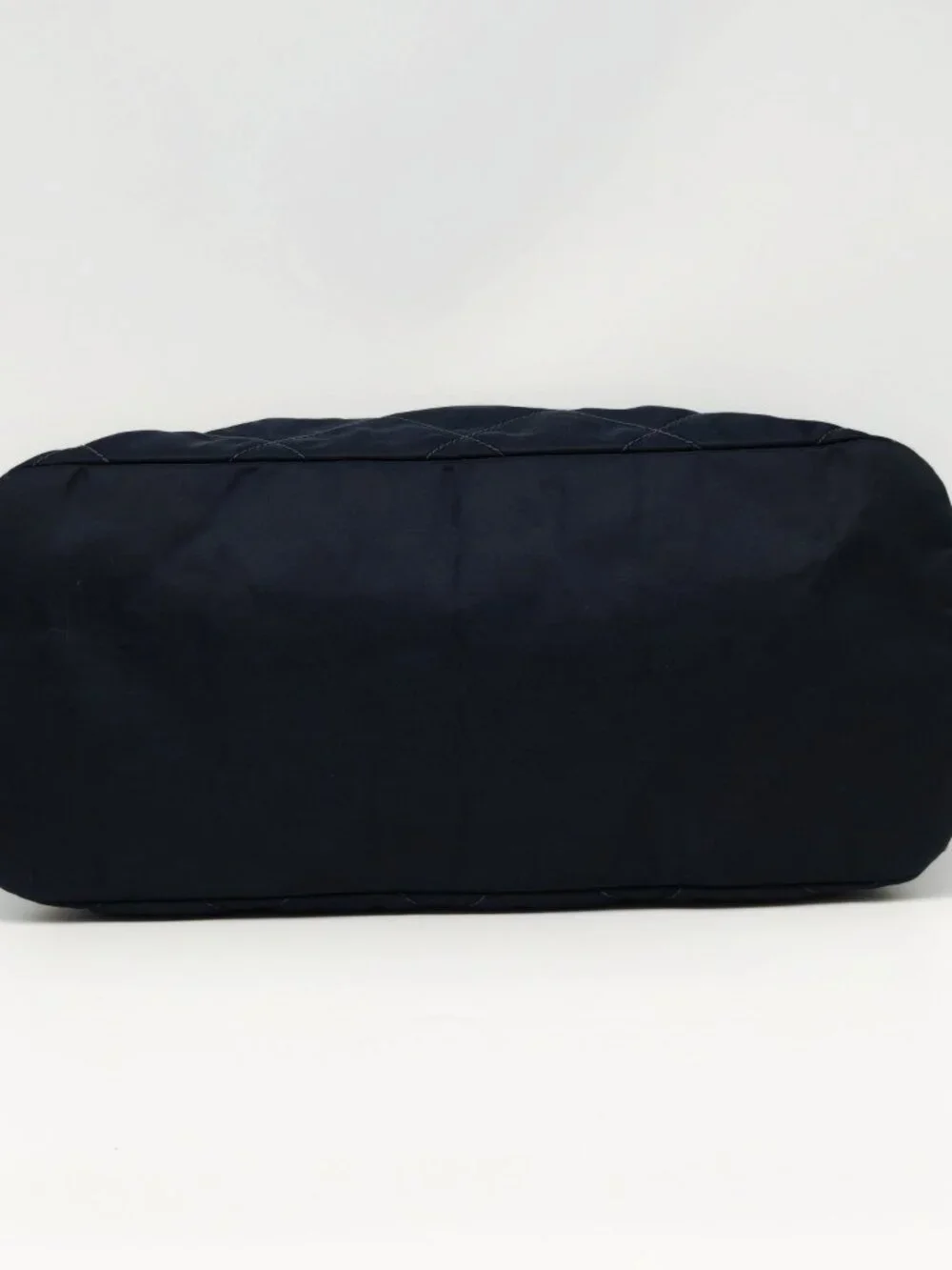 Prada Tessuto Quilted Nylon Chain Tote Shoulder Bag Black